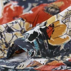 Allegra K Women's Floral Print High Waist Slit A-Line Skirt