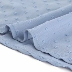 Allegra K Women's Elastic Waist Flowy Dress V Neck 3/4 Sleeve A-line Chiffon Dresses