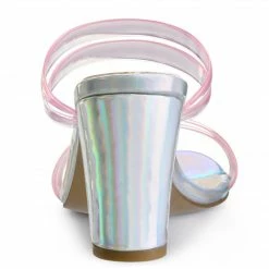 Allegra K Women's Clear Strap Heel Slide Mule Block Heel Sandal 25 Allegra K Women's Clear Strap Heel Slide Mule Block Heel Sandal