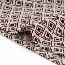 Allegra K Women's Sleeveless Low Open Back Tile Print Halter Neckline Tie Waist Jumpsuit