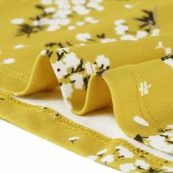 Allegra K Women's V Neck 3/4 Sleeve Belted Floral Prints Dress 19 Allegra K Women's V Neck 3/4 Sleeve Belted Floral Prints Dress