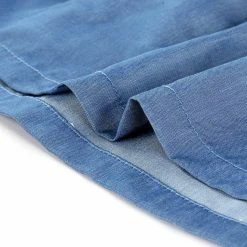 Allegra K Women's Half Placket Ruffle Belted A Line Short Sleeve Shirt Dress