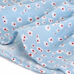 Allegra K Women's Smocked Vintage Floral Elastic Waist Tops