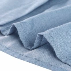 Allegra K Women's Peter Pan Collar Short Sleeve Belted Shift Chambray Denim Shirt Dress