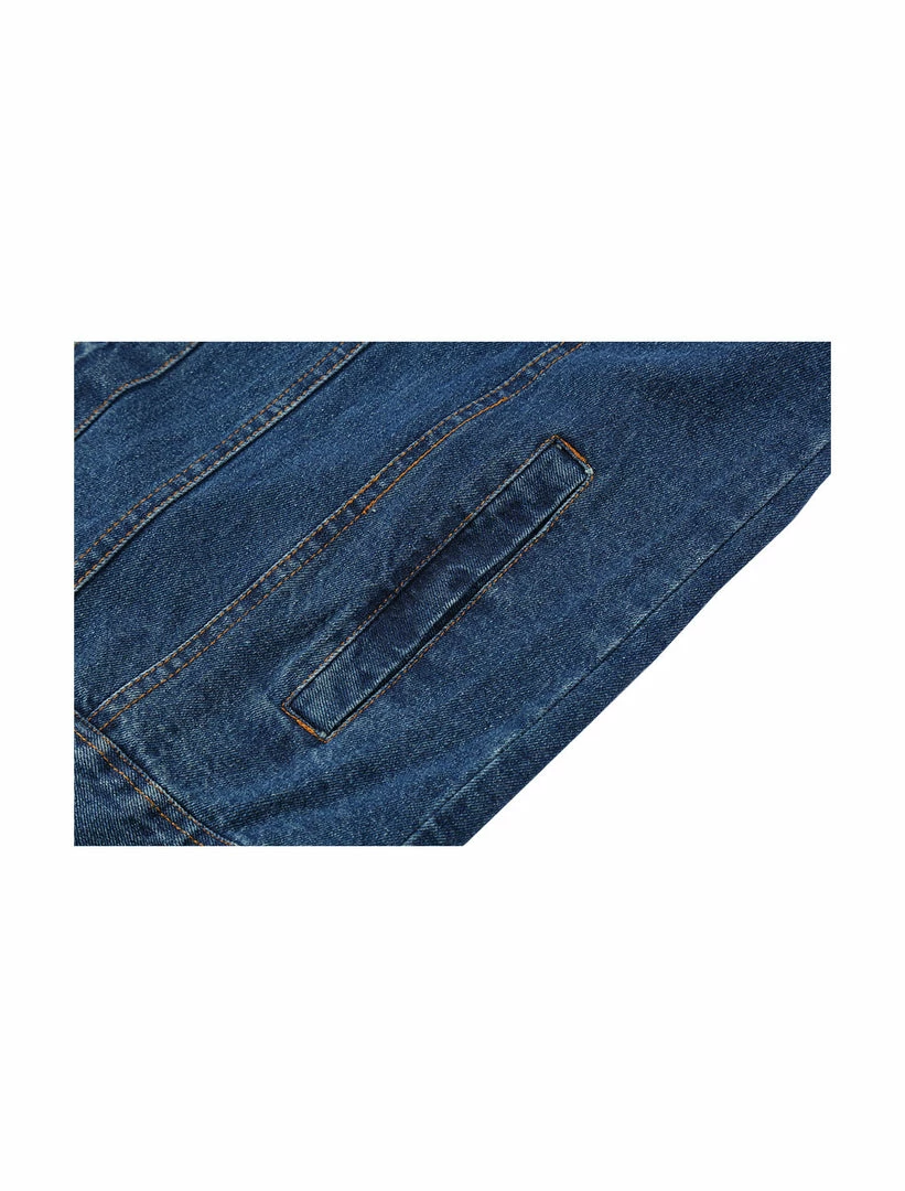 Allegra K Men's Hoodies Sweatshirt Jean Patchwork Sleeves Button Down Denim Jacket 7 Allegra K Men's Hoodies Sweatshirt Jean Patchwork Sleeves Button Down Denim Jacket