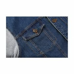 Allegra K Men's Hoodies Sweatshirt Jean Patchwork Sleeves Button Down Denim Jacket 22 Allegra K Men's Hoodies Sweatshirt Jean Patchwork Sleeves Button Down Denim Jacket