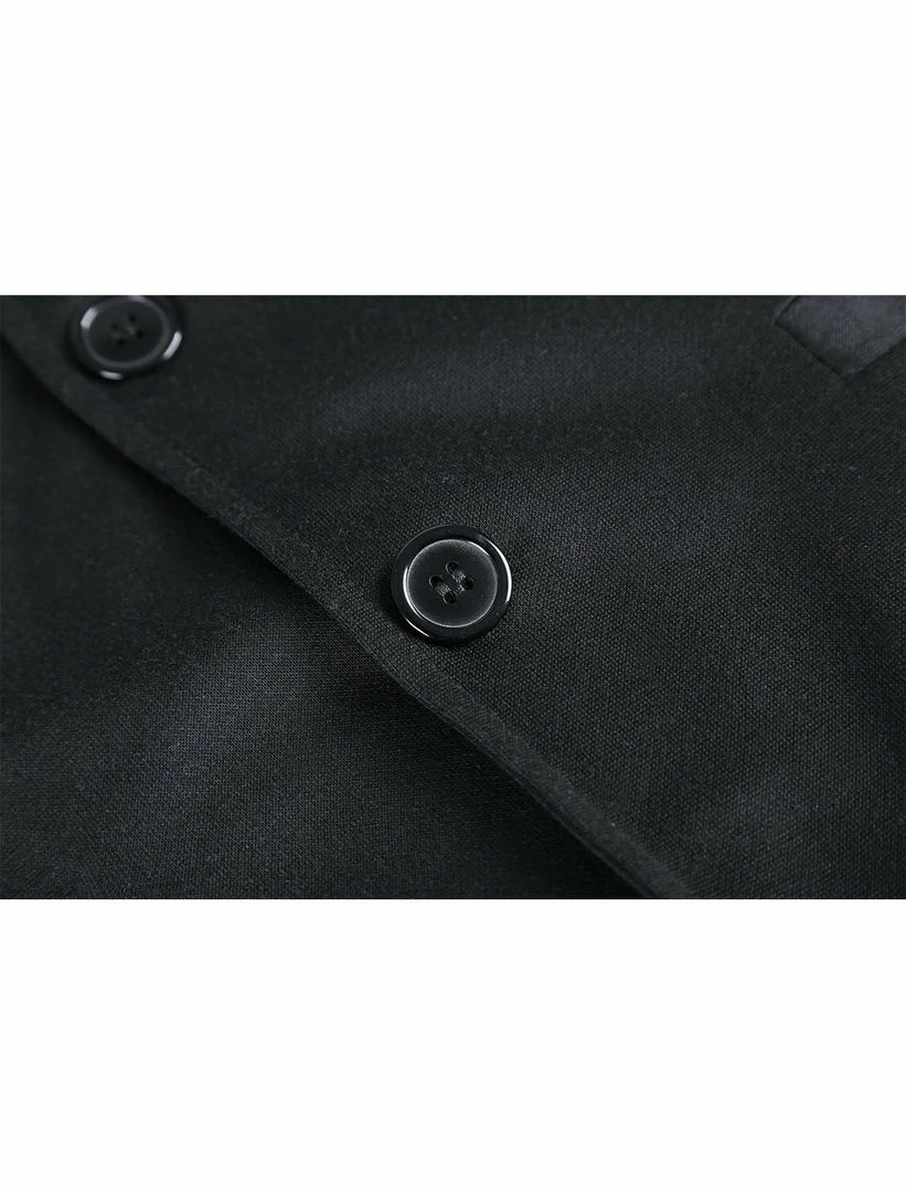 Allegra K Men's V Neck Sleeveless Two Pockets Button Down Solid Color Vest 8 Allegra K Men's V Neck Sleeveless Two Pockets Button Down Solid Color Vest