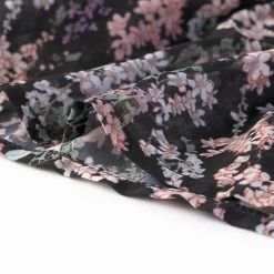 Allegra K Women's Ruffle Tie Neck Loose Shift Floral Dress