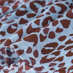 Allegra K Women's Leopard Printed Summer Bow Tie Chiffon Crop Top Blouse