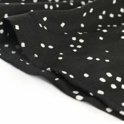 Allegra K Women's Cap Sleeve Knee Length Pockets Loose Dots Belted Shift Dress