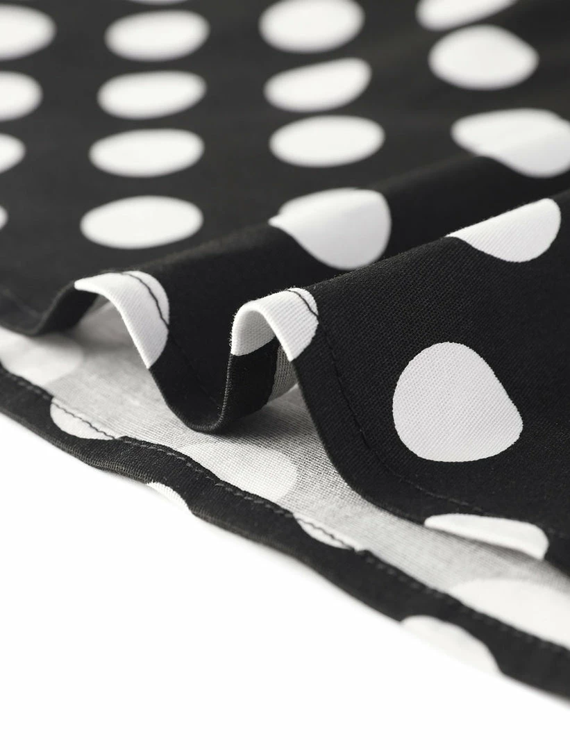 Allegra K Women's Rockabilly 1950s Retro Cap Sleeve A-Line Polka Dot Dress 8 Allegra K Women's Rockabilly 1950s Retro Cap Sleeve A-Line Polka Dot Dress