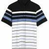Allegra K Men's Casual Striped Polo Golf Short Sleeves Color Block Polo Shirt 1 Allegra K Men's Casual Striped Polo Golf Short Sleeves Color Block Polo Shirt
