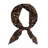 Allegra K Accessories Leopard Print Triangle Scarf Neck Scarves Hair Ribbon Neckerchief For Women