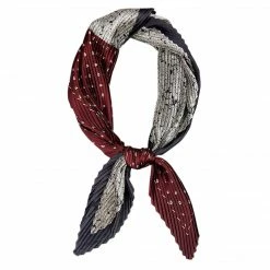 Allegra K Color Block Pleated Cashew Nuts Paisley Neck Scarf Neckerchief Bandana For Women Lady Accessories