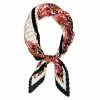 Allegra K Women Polka Dots Floral Pleated Rhombus Head Scarf Wraps Scarves Neckerchief