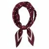 Allegra K 50s Pleated Neck Scarf For Women Rhombus Handkerchief Polka Dot Bandana Hair Wraps Headbands