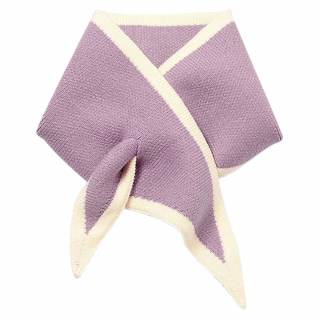 Allegra K Accessories Contrast Color Triangle Neck Scarves Knit Scarf Neckerchief Winter Shawl For Women 3 Allegra K Accessories Contrast Color Triangle Neck Scarves Knit Scarf Neckerchief Winter Shawl For Women