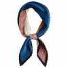 Allegra K Pleated Contrast Color Block Rhombus Neck Scarf Neckerchief Bandana For Women Accessories