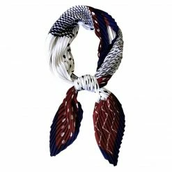 Allegra K Pleated Rhombus Scarf Neck Scarves Neckerchief Headbands For Women