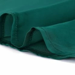 Allegra K Women's Satin Round Neck Blouse Retro Spring Long Sleeve Shirt Top