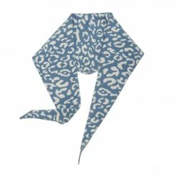 Allegra K Accessories Leopard Animal Rhombic Autumn Winter Neck Scarves Knit Scarf Neckerchief For Women