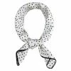 Allegra K Accessories 50cm Vintage Polka Dot Square Small Scarf Neck Scarves Kerchief Neckerchief Headscarf