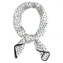 Allegra K Accessories 50cm Vintage Polka Dot Square Small Scarf Neck Scarves Kerchief Neckerchief Headscarf