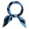 Allegra K 50cm Lightweight Zebra Stripe Pattern Square Neck Scarf Scarves Wrap Kerchief Neckerchief Bandana