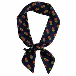 Allegra K Accessories Women Point Dots Print Skinny Scarf Narrow Head Scarfs Double-Sided Neckerchief