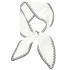 Allegra K Silk Like Ribbon Scarf Lace Embroidery Pure Skinny Neckerchief Long Narrow Waistband Hairband