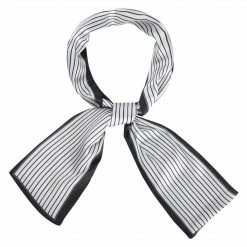 Allegra K Skinny Scarves Stripe Neck Wraps For Women Fasion Neckerchief Ribbon Hairband Accessories