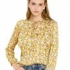 Allegra K Women's Casual Fall Long Sleeve Tops Chiffon Ruffle Tie Neck Floral Blouse 1 Allegra K Women's Casual Fall Long Sleeve Tops Chiffon Ruffle Tie Neck Floral Blouse
