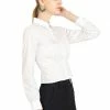 Allegra K Women's Work Office Cropped Button Down Vintage Shirt 1 Allegra K Women's Work Office Cropped Button Down Vintage Shirt