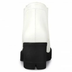 Allegra K Shoes Women's Lug Sole Chunky Heel Chelsea Ankle Boots