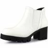 Allegra K Shoes Women's Lug Sole Chunky Heel Chelsea Ankle Boots
