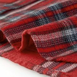 Allegra K Women's Plaid Shirts Button Down Long Sleeve Pockets Oversized Tunics Blouse