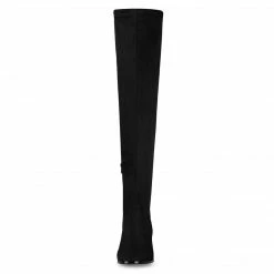 Allegra K Women's Round Toe Chunky Heel Over The Knee High Boots Shoes