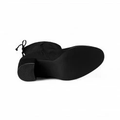 Allegra K Women's Round Toe Chunky Heel Over The Knee High Boots Shoes