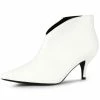Allegra K Women's Cutout Pointy Toe Stiletto Heels Ankle Booties Shoes