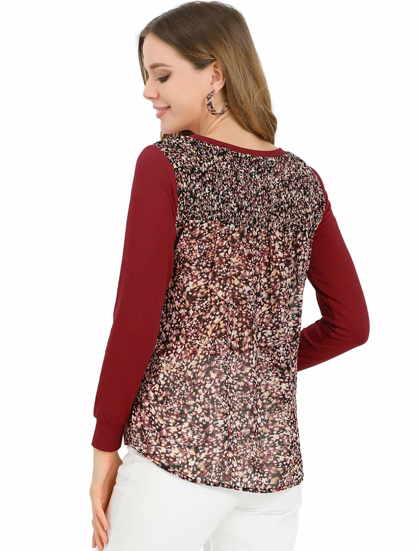 Allegra K Women's Casual Cotton Lightweight T Shirt Long Sleeves Tunic Tops 3 Allegra K Women's Casual Cotton Lightweight T Shirt Long Sleeves Tunic Tops