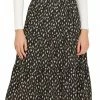 Allegra K Women's Midi Skirts Elastic Waist Floral Tiered Skirt