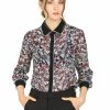Allegra K Women's Floral Printed Button Up Contrast Color Long Sleeve Work Office Shirt Top