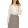 Allegra K Women's Houndstooth Split Hem Asymmetrical Work Above Knee A-Line Skirt 2 Allegra K Women's Houndstooth Split Hem Asymmetrical Work Above Knee A-Line Skirt