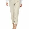 Allegra K Women's Work Office Pants High Waisted Button Flap Pocket Zipper Long Trousers