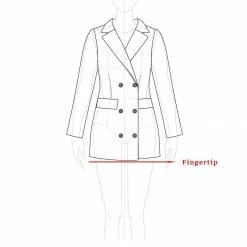 Allegra K Women's Pea Wool Shawl Collar Tie Belt Wrap Winter Coat