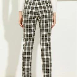 Allegra K Women's Plaid Ankle Pants Tartan Check Elastic High Waist Work Office Trousers 18 Allegra K Women's Plaid Ankle Pants Tartan Check Elastic High Waist Work Office Trousers