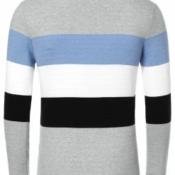 Allegra K Tops Men's Father's Day Basic Color Block Crew Neck Casual Pullover Long Sleeve Tees 63 Allegra K Tops Men's Father's Day Basic Color Block Crew Neck Casual Pullover Long Sleeve Tees