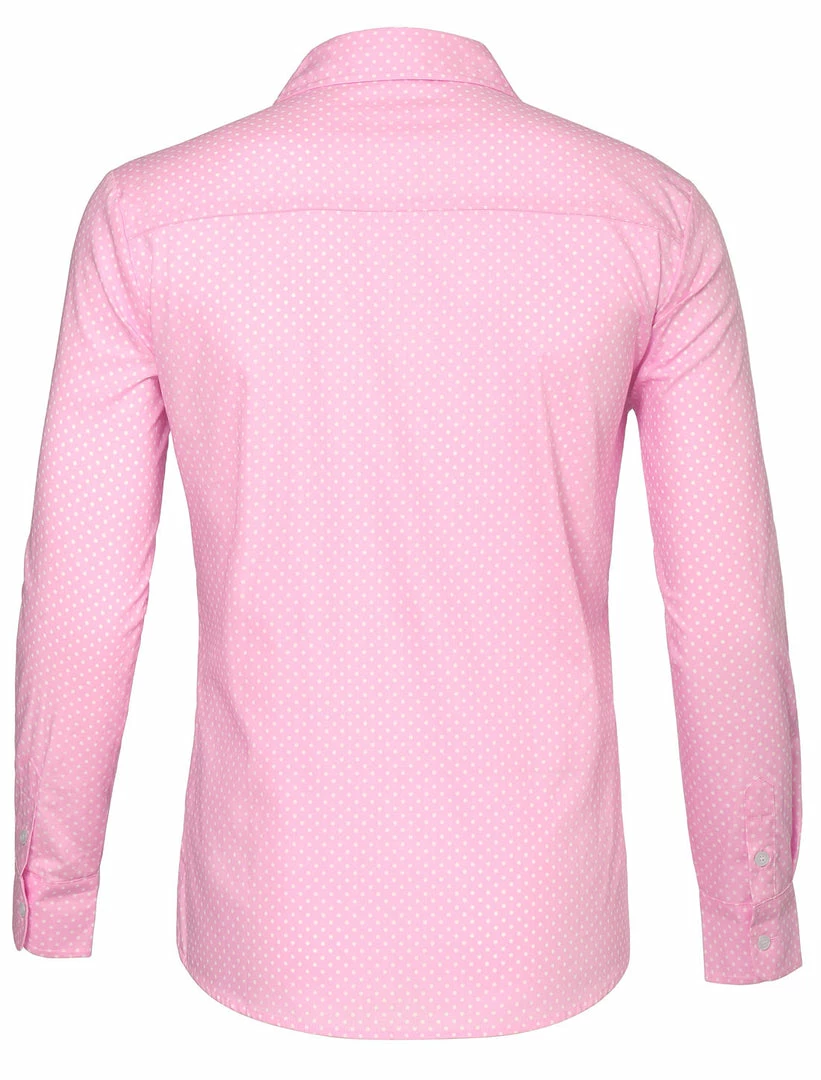 Allegra K Men's Shirts Long Sleeve Polka Dots Prints Slim Fit Button Up Casual Shirt 4 Allegra K Men's Shirts Long Sleeve Polka Dots Prints Slim Fit Button Up Casual Shirt