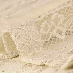 Allegra K Women's Lace Top Blouse Long Sleeve Stand Collar Floral Vintage Shirt