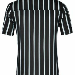 Allegra K Men's Summer Striped Shirts Short Sleeves Button Down Beach Color Block Shirt